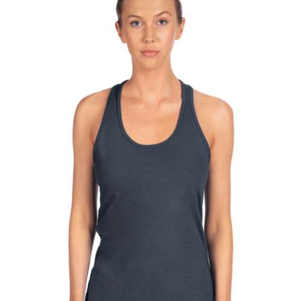 Women's Charcoal Racerback Tank Top
